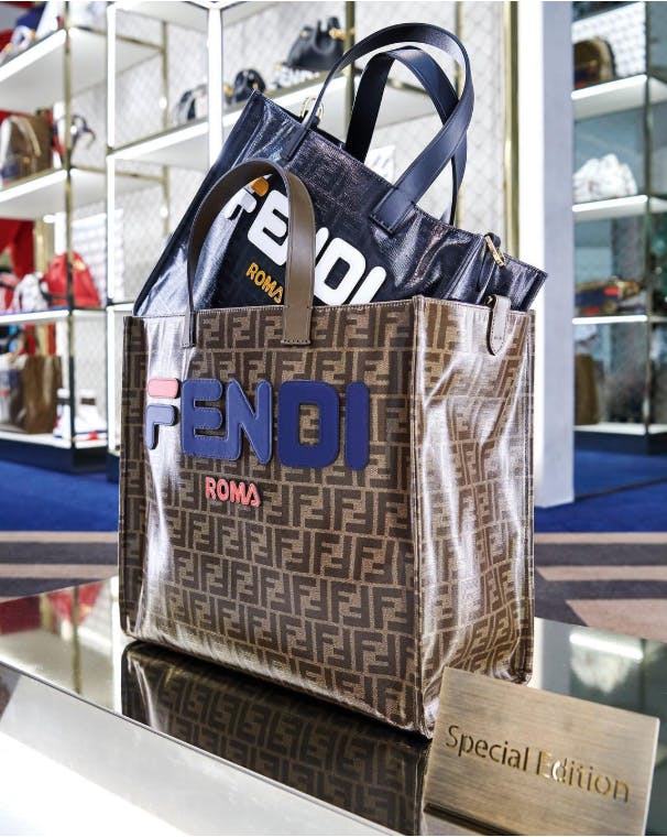 Fendi fila cheap shopper